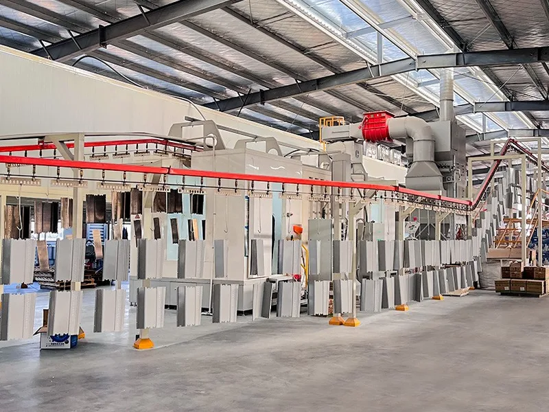 In-house powder coating line